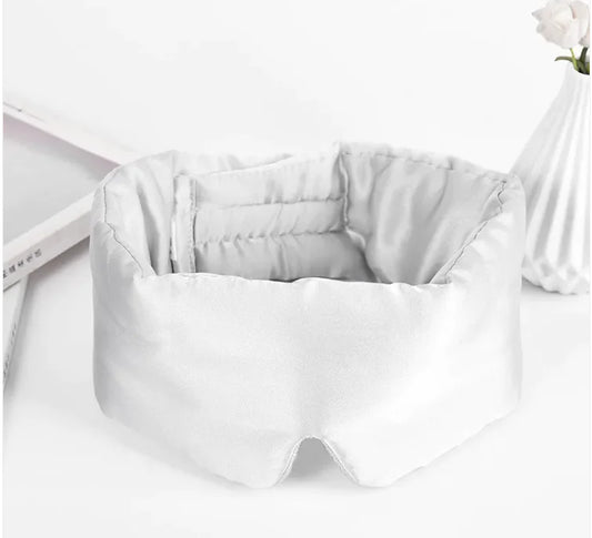 🌙 Silk Eye Mask for Deep Sleep — Light-Blocking + Noise-Reducing + Skin-Friendly