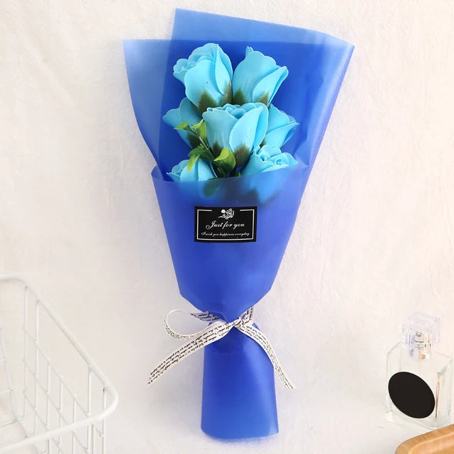 New Soap Flower Artificial Rose Bouquet