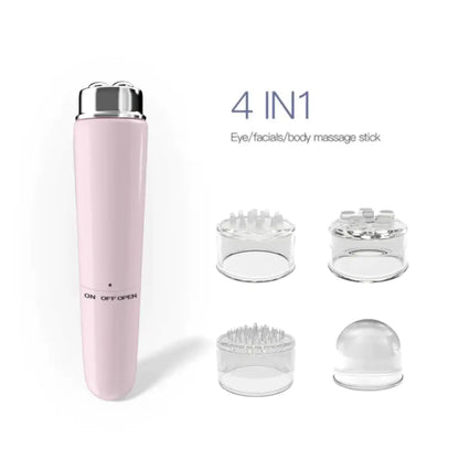 Masseur Facial électrique 4 en 1, Micro Vibration, Instrument de beauté des yeux, pour détendre les yeux, cernes, poches, Massage des yeux