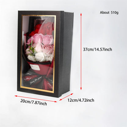 18Pcs Rose Soap Bouquet