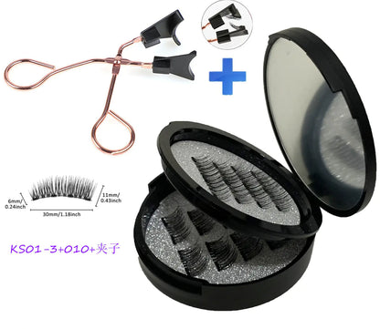 💖Magnetic Eyelashes with Built-In Mirror – Easy, Fast Absolutely Stunning 💖