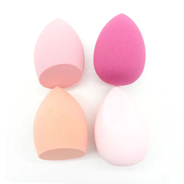 4 Pieces Makeup Sponge Powder Puff Dry And Wet Combined