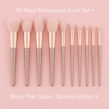 💄 10-Piece Makeup Brush Set – Blend, Sculpt Glow Like a Pro 💄