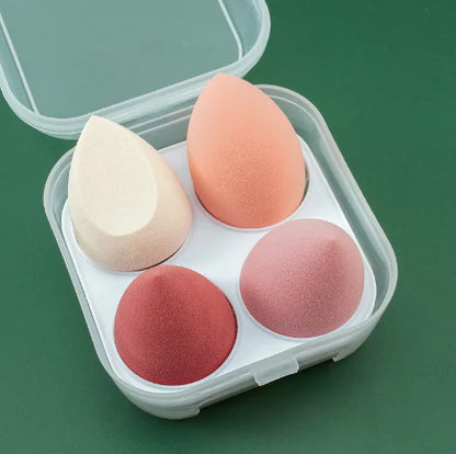 4 Pieces Makeup Sponge Powder Puff Dry And Wet Combined