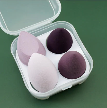 4 Pieces Makeup Sponge Powder Puff Dry And Wet Combined