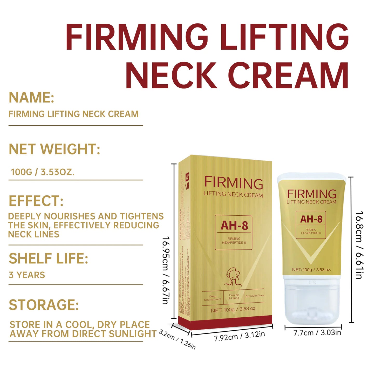 🌟Firming Neck Roller Cream – Reveal a Smoother, Younger-Looking Neck🌟