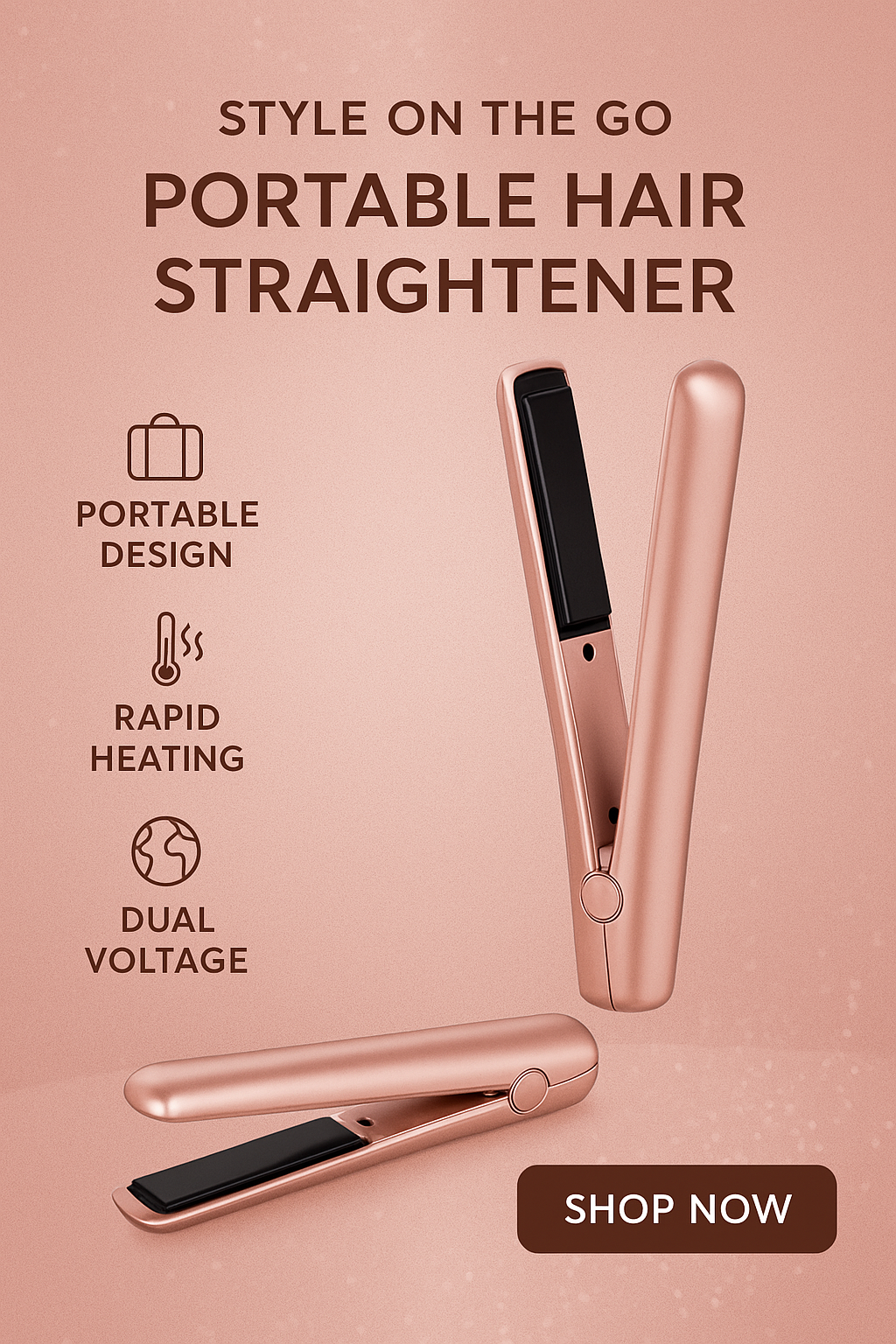 ✨ Style On the Go — Portable Hair Straightener