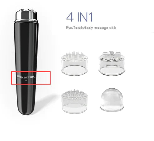 Masseur Facial électrique 4 en 1, Micro Vibration, Instrument de beauté des yeux, pour détendre les yeux, cernes, poches, Massage des yeux