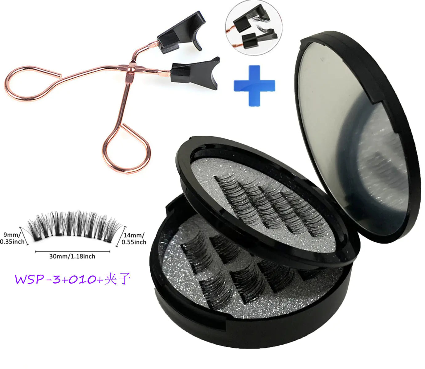 💖Magnetic Eyelashes with Built-In Mirror – Easy, Fast Absolutely Stunning 💖