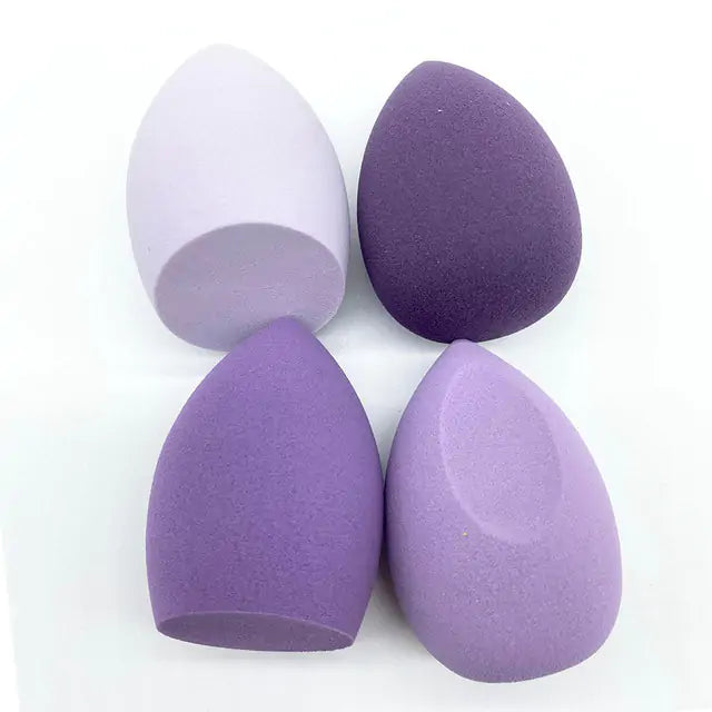 4 Pieces Makeup Sponge Powder Puff Dry And Wet Combined