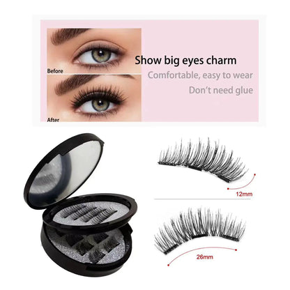 💖Magnetic Eyelashes with Built-In Mirror – Easy, Fast Absolutely Stunning 💖