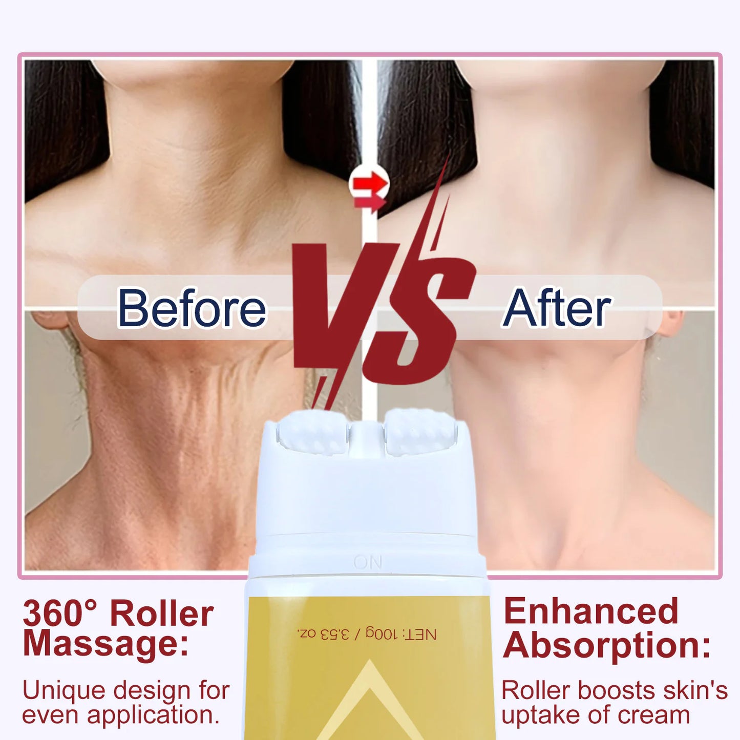 🌟Firming Neck Roller Cream – Reveal a Smoother, Younger-Looking Neck🌟